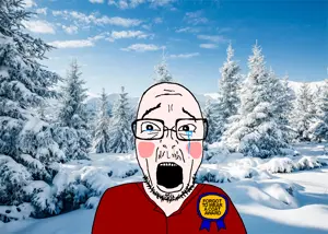 zozo, 1soyjak, award, bald, cold, crying, front view, glasses, irl background, looking at you