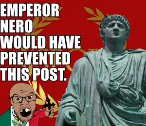 Emperor Nero fed Christcucks to animals, crucified them, and burned them alive for setting fire to Rome.