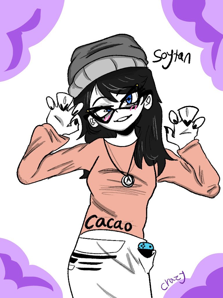 crazyshtuff, soytan, 1soyjak, avengers, beanie, black hair, blue eyes, blush, clothes, drawing
