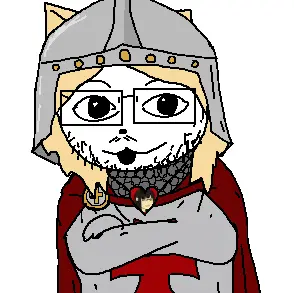glegle, gleglejak, animal, cape, clothes, crossed arms, crusader, diddy, dog ear, ear