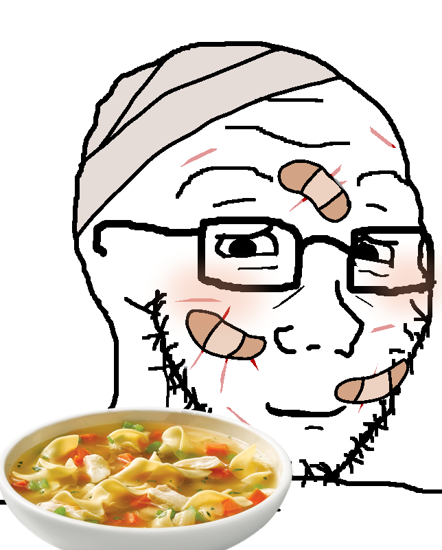 tuna, soyak, 1soyjak, bald, band aid, bandage, black eyes, blush, closed mouth, cuts
