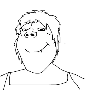 Tomboy based on female gapejak variant, no glasses version