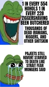 pepe, pepelaugh, don't laugh, bald, black eyes, closed eyes, closed mouth, crying, gaping mouth, green skin