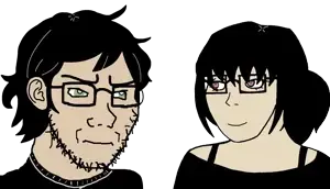 andrew graves, ashley graves, soyak, soyak (irritated), soygirl, femjak, foidjaks, andrew graves, ashley graves, beard