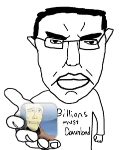 chudjak, gapejak, wholesome soyjak, angry, app, apple (company), arm, closed mouth, ear, glasses