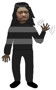 fent tan, george floyd, soytan, black eyes, black hair, black skin, clothes, front view, full body, glasses
