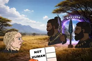 yes chad, afro, beard, black eyes, black hair, black skin, blonde hair, blue eyes, buff, city
