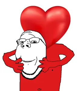 gapejak, wholesome soyjak, 1soyjak, almost full body, arm, bald, belly, belly button, black eyes, closed mouth