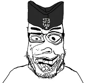 chudjak, markiplier soyjak, chudjak front, chudplier, serbiaryan, 1soyjak, big eyes, big nose, black eyes, clothes
