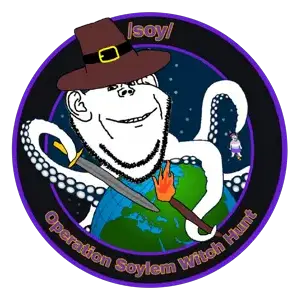 updated version of soylem witch hunt logo (tranny has been updated to witch)