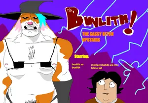 promotional poster for It's Bunlith! : The Witch Upstairs