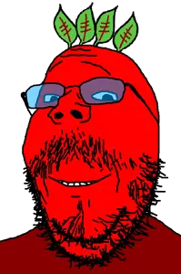 gapejak, mustached gapejak, admin, bald, beard, beetroot, blue glasses, food, glasses, happy