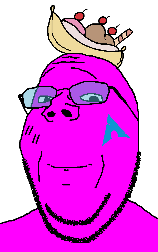 gapejak, wholesome soyjak, 1soyjak, admin, aliased, arch linux, banana, banana split ice cream, blue glasses, breasts