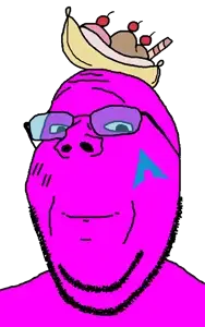 gapejak, wholesome soyjak, 1soyjak, admin, aliased, arch linux, banana, banana split ice cream, blue glasses, breasts