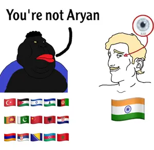 meximutt, pajeetjak, pajeetaryan, aryan, 2soyjaks, a10 eyes, bharat, black eyes, black skin, clothes