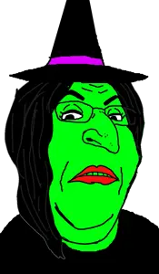 gapejak, milfjak, 1soyjak, black eyes, chubby, glasses, green skin, hair, half open mouth, halloween