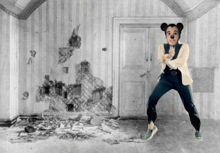 1nas, animated, black eyes, black hair, bolsheviks, closed mouth, dance, ezgif, front view, full body