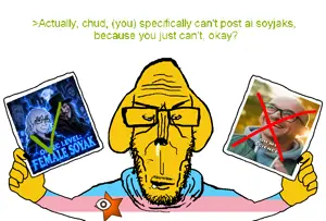 opsec demon, markiplier soyjak, soyak, euromutt, female soyak, euromutt, femjak, jannyjak, opsec level, unofficial site badges