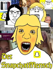 I made this painting of Snapchat npcs in 2 hours