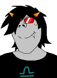 gapejak, female gapejak, terryjak, femjak, foidjaks, 1soyjak, black hair, black shirt, closed mouth, colored glasses