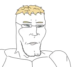 ron, ronaryan, aryan, aryan soyjaks, 1soyjak, a10 eyes, big chin, blonde hair, blue eyes, buff