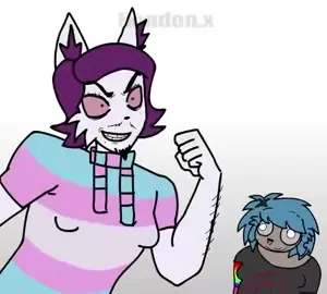 rupturejak, amerimutt, 1soyjak, anarchism, animal, animal ears, animated, animation, arm hair, blonde hair