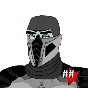 smoke (mortal kombat), chudjak, perceptive chud, 1soyjak, abs, admin, angry, armor, badge, buff