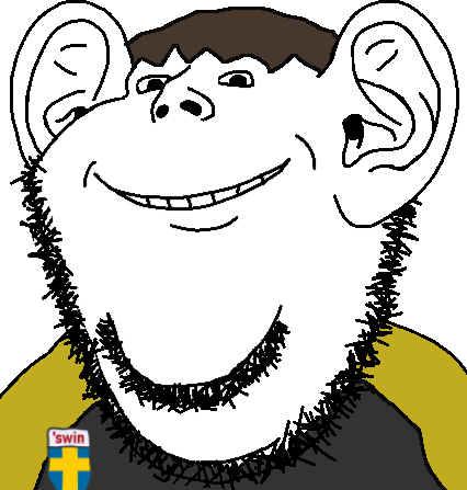 lars, impish soyak ears, wikiswede, award, big ears, bowl cut, brown hair, closed mouth, ear, ears