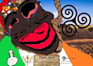 chudjak, jartycuck, patrick, celtic, jartycuck, 1900s, 1soyjak, ai generated song, animated, award