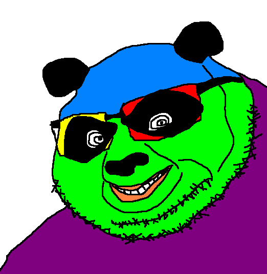 poson, colorjak, useful soys, 1soyjak, animal, bald, bear, chin, cobson killer, colorful