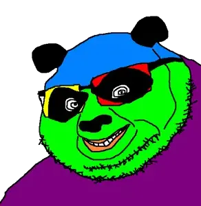 poson, colorjak, useful soys, 1soyjak, animal, bald, bear, chin, cobson killer, colorful