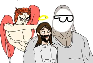 chudjak, chudjak seething, gigachud, it's based and christpilled, beard, bible, brown eyes, buff, christianity, clothes