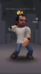 chudjak, yellcel, 'g, 808, angry, black eyes, black hair, dance, emoji, full body