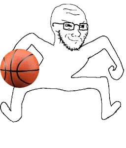 soyak, 1soyjak, aliased, animated, arm, bald, balling, basketball, closed mouth, full body