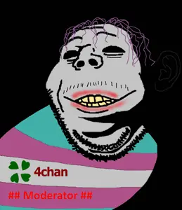 bernd, gapejak, gapealien, troonjak, black background, flag, hair, hollow eyes, lipstick, makeup