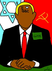 adolf hitler, award, bbc, benjamin netanyahu, black skin, blonde hair, clothes, communism, hair, hamas