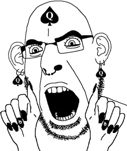 cobson, slutson, spadeson, spadeson, 1soyjak, aliased, angry, bald, ear, earring