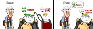 yotsuba koiwai, cobson, feraljak, soyak, feralrage, hornyson, spadeson, spadeson, 4chan, 5soyjaks
