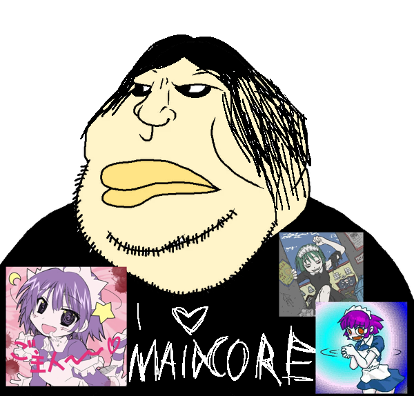meximutt, 1soyjak, anime, anime girl, black hair, clothes, fat, female, gook, hair