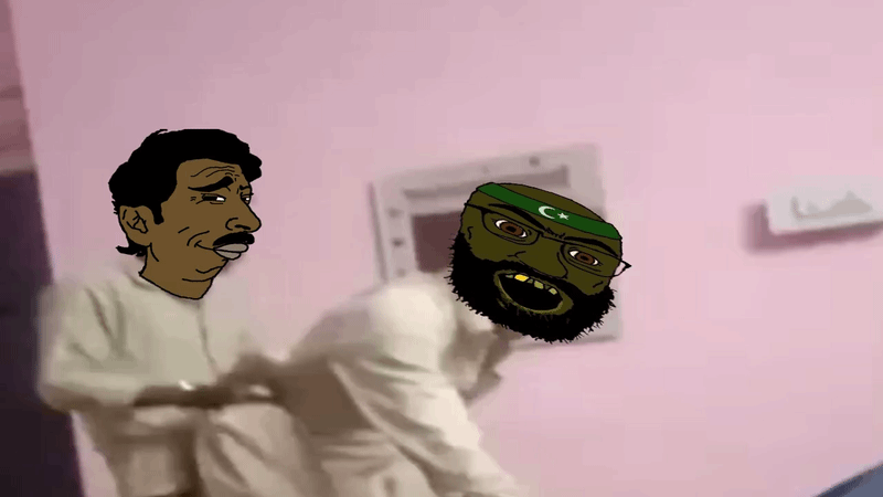 feraljak, pajeetjak, tetojak, 2soyjaks, al-zutt, bald, beard, brown skin, glasses, hair
