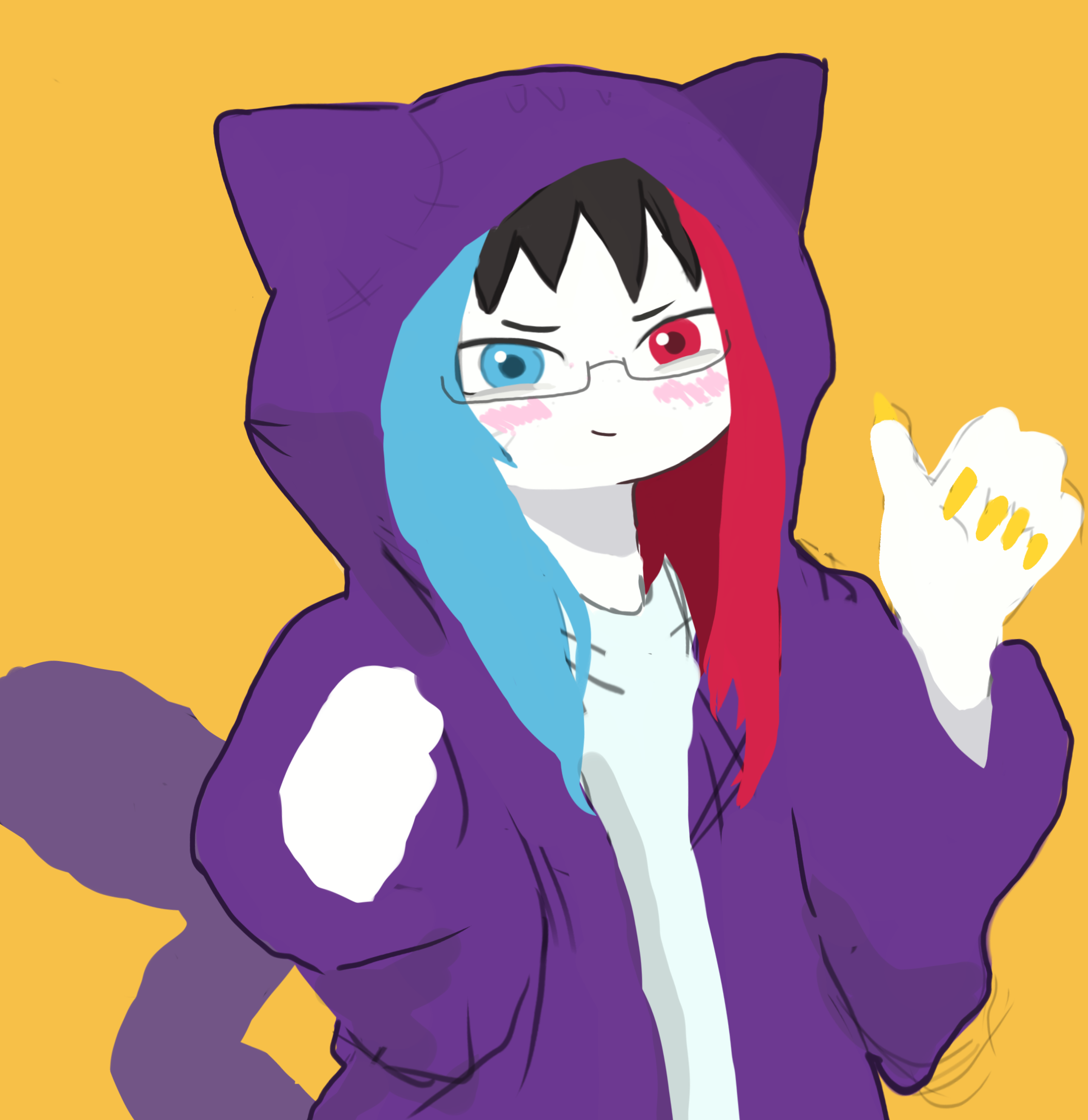 anonymous, soysuba, animal, blush, cat, cat ears, claw, drawing, ears, female