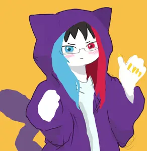anonymous, soysuba, animal, blush, cat, cat ears, claw, drawing, ears, female