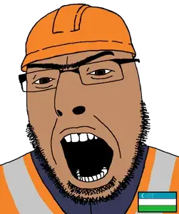 cobson, cobgook, angry, brown eyes, construction worker, flag, gastarbayter, gastarbeiter, glasses, hard hat