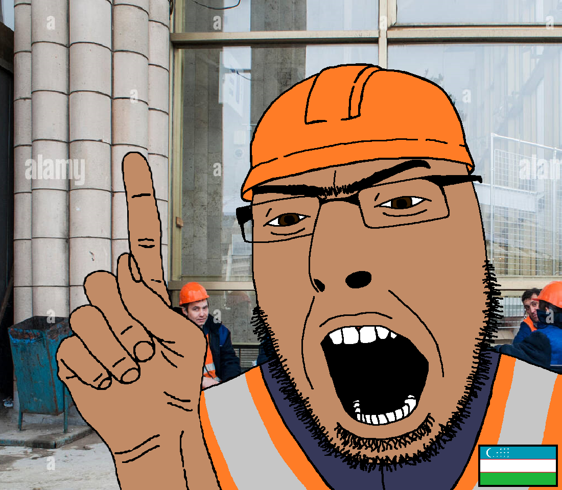 cobson, cobgook, angry, brown eyes, construction, construction worker, flag, gastarbayter, gastarbeiter, glasses