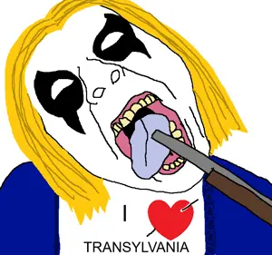 bernd, hanging troonjak, troonjak, 1soyjak, ack, black metal, blonde hair, clothes, corpse paint, dead