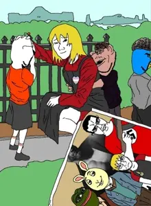 gigachad, nate higgers, pepe, pepelaugh, chudjak, gapejak, wholesome soyjak, natejak, all soyteens look like this, black eyes