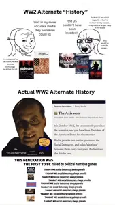 smug wojak, wojak, soyak, soyak (crying), 1soyjak, alternate history, award, bald, black eyes, black text