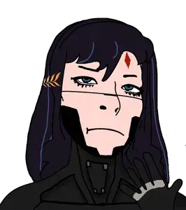 falke (signalis), cobson, himeson, pawbson, femjak, android, blue eyes, chin, clothes, eye shadow