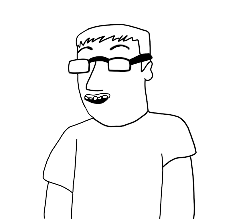 I traced this guy from one of my dad's papers I was so surprised by noticing the similarities with the chud so I traced the image (although with some dificilties because the drawing was almost…