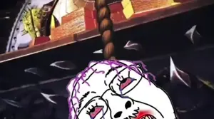 pepe, bernd, chudjak, chudjak front, hanging ugly personjak, muscular chud, ugly personjak, 2soyjaks, ack, animated